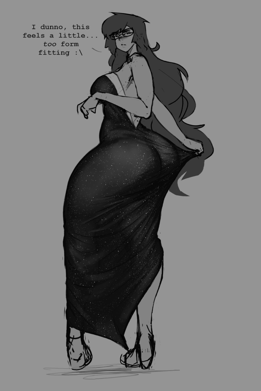 2025 3_in_the_morning_dress back_angle fullres grayscale jade_harley lapotato solo text