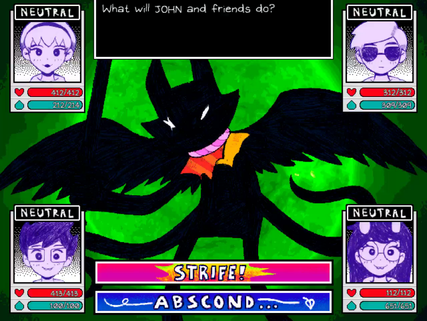 2021 animated apng beta_kids crossover dave_strider dogtier fullres ghsthrlqn green_sun heart jack_noir jade_harley john_egbert omori rose_lalonde scars strife text