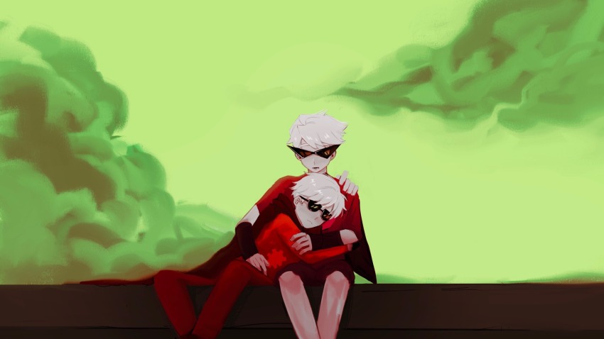 2021 dave_strider dirk_strider godtier hug knight land_of_tombs_and_krypton panel_redraw prince sitting swampland time_aspect