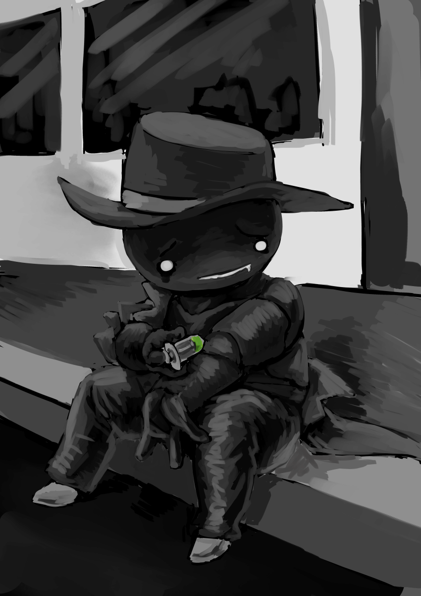 2016 cd cd_with_a_mouth clubs_deuce drug_use fullres grayscale highlight_color j4nu sitting solo