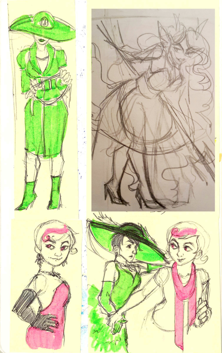 ancestors art_dump artaline bq fashion formal her_imperious_condescension holding_hands humanized roxy_lalonde sketch snowman whip