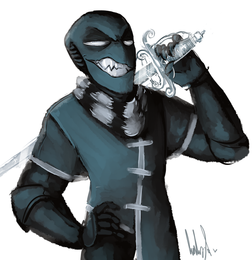 2015 agent_uniform archagent fullres jack_noir monochrome rapier_wit retroscofflaws sword weapon