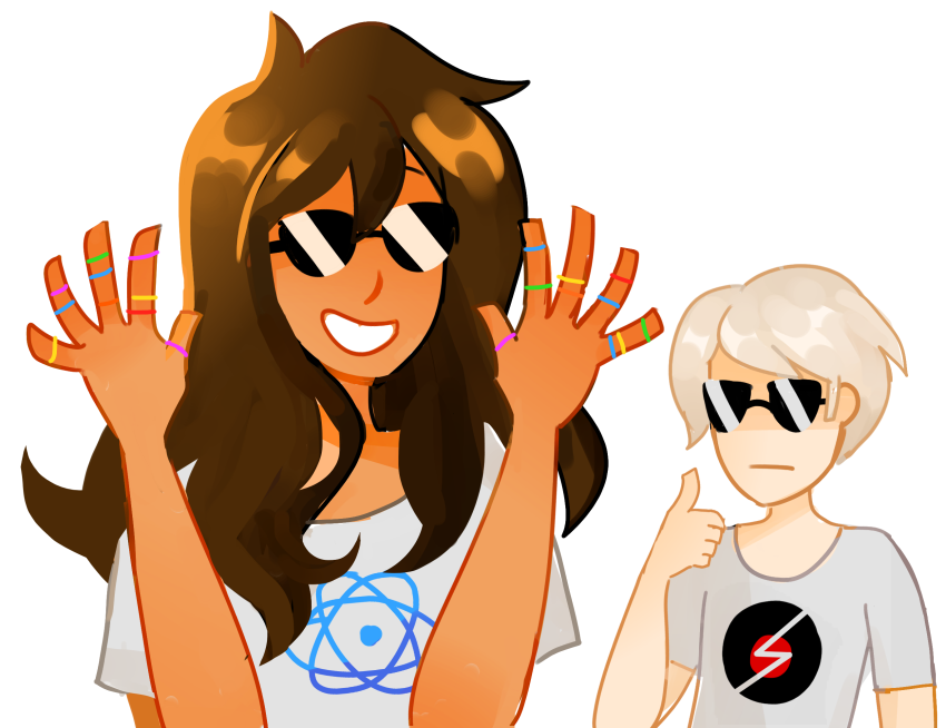 dave_strider glassesswap jade_harley kandilabre reminders shipping spacetime starter_outfit thumbs_up