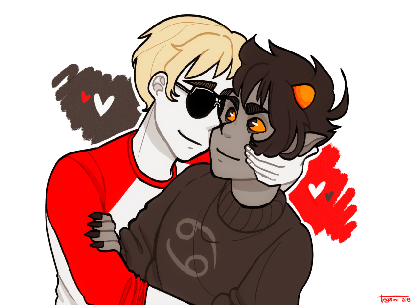 awolcarbonate dave_strider karkat_vantas red_knight_district shipping starter_outfit twitter