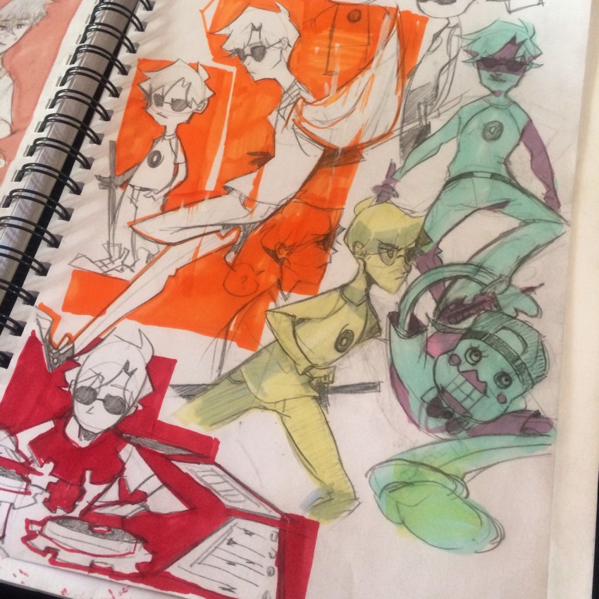 art_dump dave_strider godtier katana knight lawey lil_cal red_baseball_tee sketch starter_outfit timetables