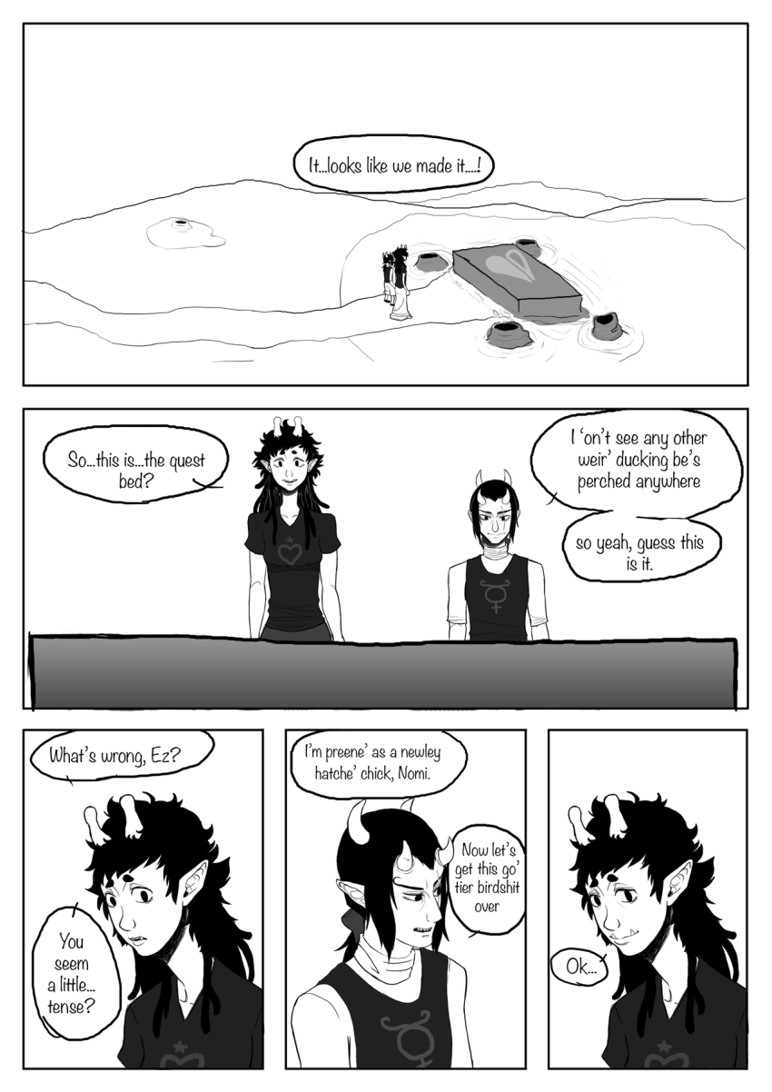 catw1ngs comic fantroll grayscale