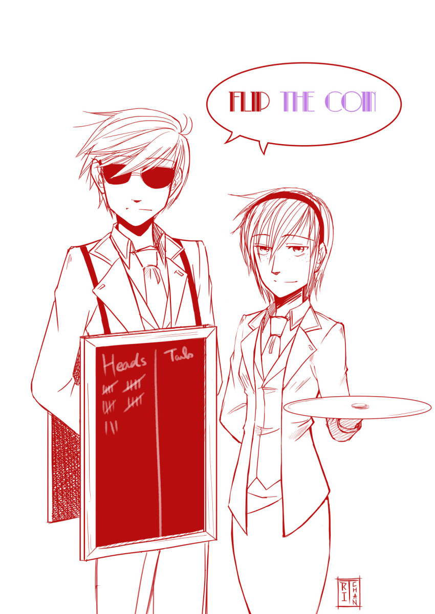 bioshock crossover dave_strider rose_lalonde siblings:daverose suit text tri-chan word_balloon