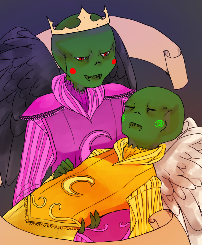 2012 banner caliborn calliope carrying cherubim cremena crown dreamself fullres winged_cherub