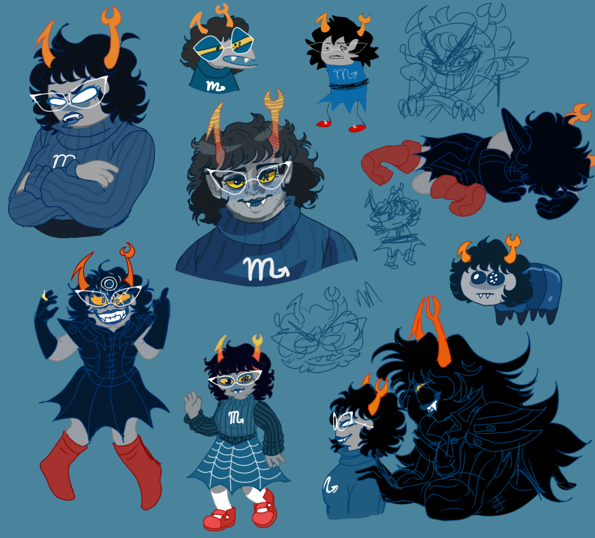 2023 ancestors aranea_serket arms_crossed art_dump blush dancestors dead dream_ghost family_guy freckles fullres grubs homosuck landoffreaksandfrogs marquise_spinneret_mindfang meme mind_control mindfang_dress no_glasses no_hat profile ring_of_life serkets silhouette sketch starter_outfit tbh the_finger web