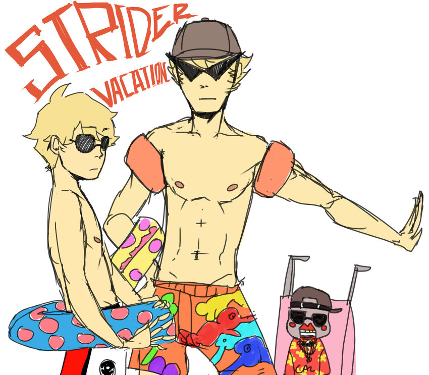 bro dave_strider lawey lil_cal summer swimsuit