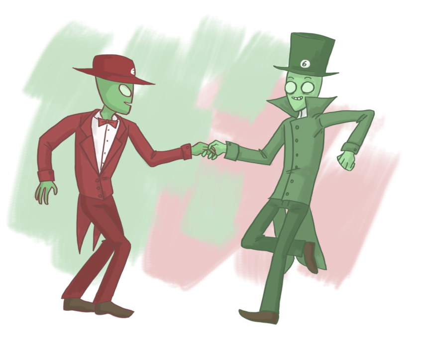 crowbar dancing die felt holding_hands redrom request scribblestuck-tata sexty-seven shipping suit
