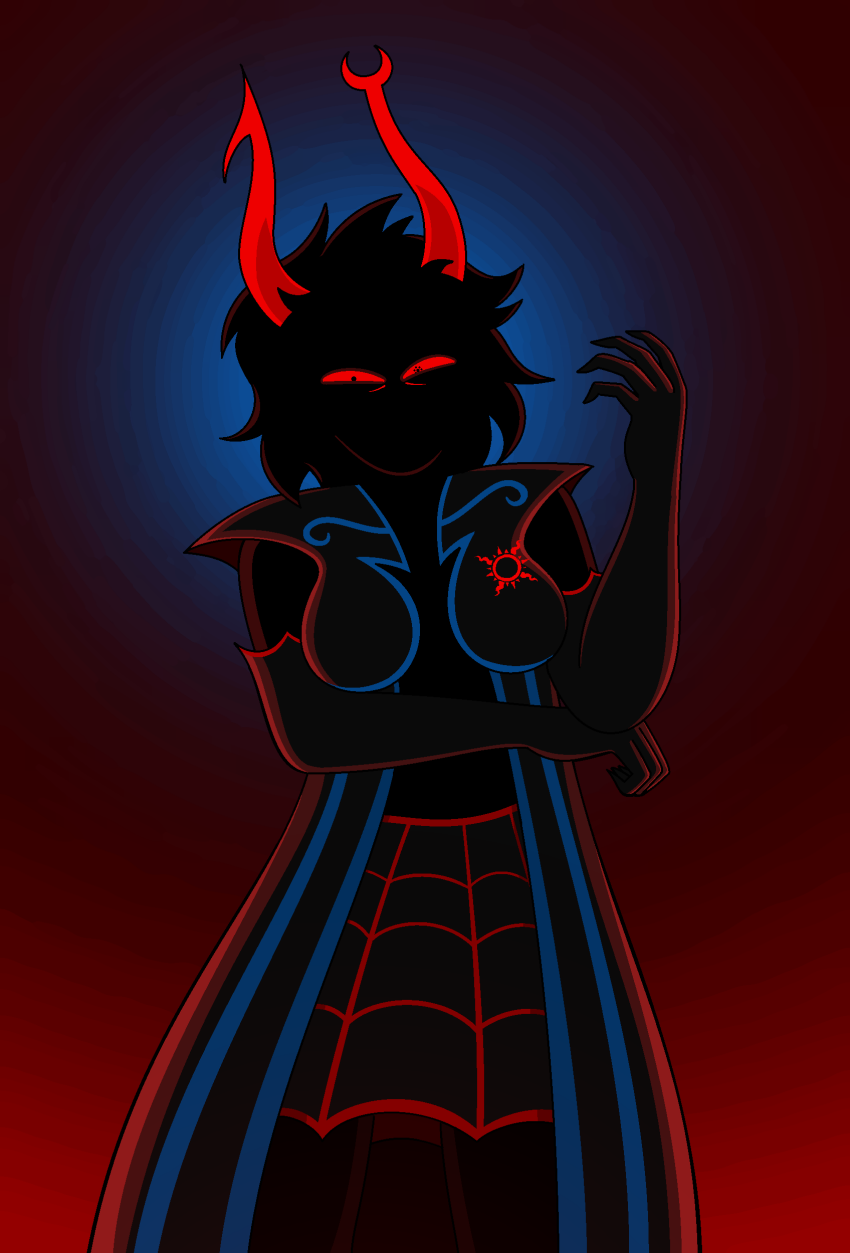 2026 aranea_serket dancestors frigiddoctoratus fullres helltier jaggy_lines mindfang_dress no_glasses silhouette solo web