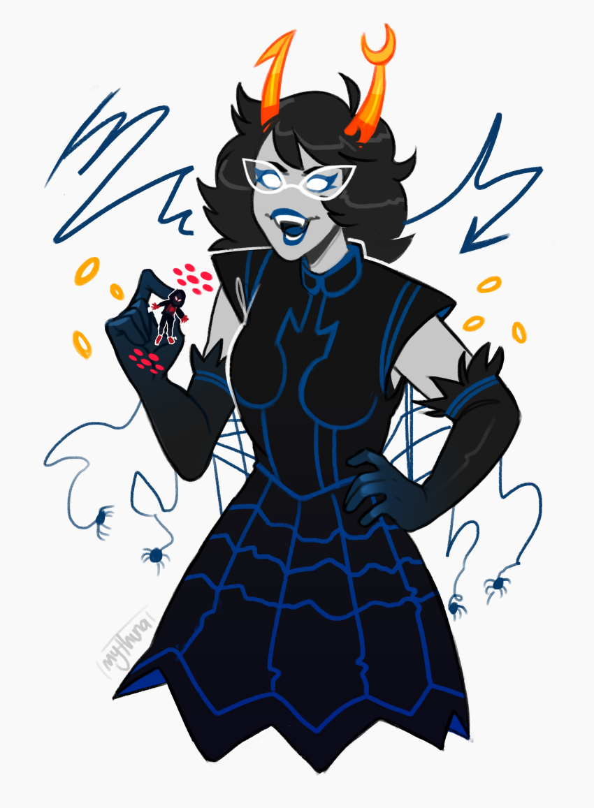 2018 aranea_serket crossover dancestors dream_ghost fullres hilaletto marvel mindfang_dress ring_of_life size_difference spider-man spiders web zodiac_symbol