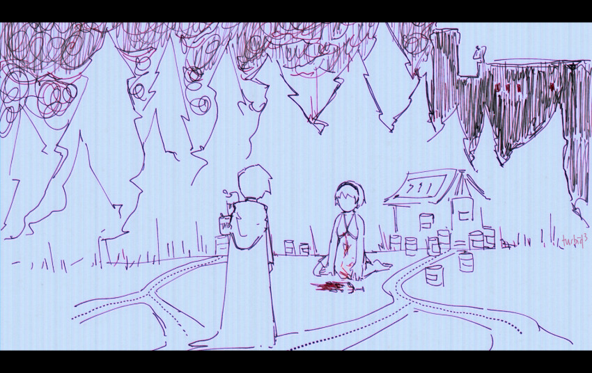 2025 blood can_town dave_strider dersecest fullres godtier highlight_color incest kneeling knight monochrome pen redrom rose_lalonde shipping time_aspect trees turbidturbidturbid