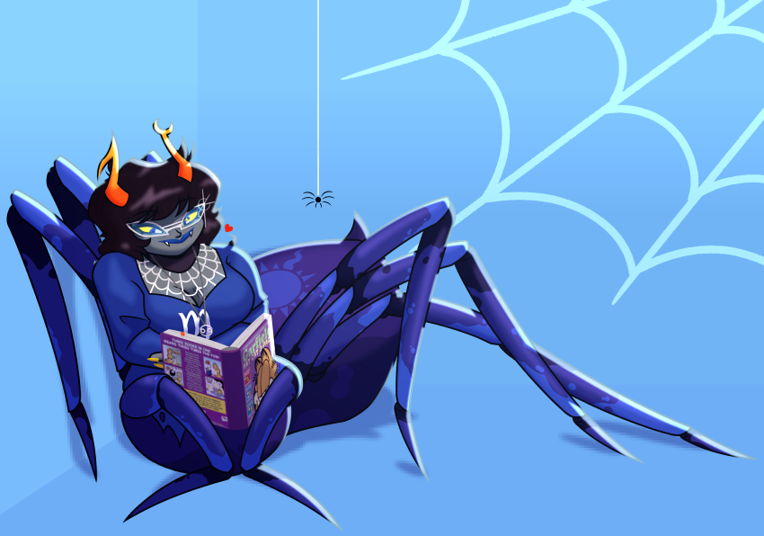 2025 aranea_serket aspect_symbol book crossover dancestors freckles fullres garfield heart iceflower99 jaggy_lines light_aspect solo spiders sufferer_necklace web