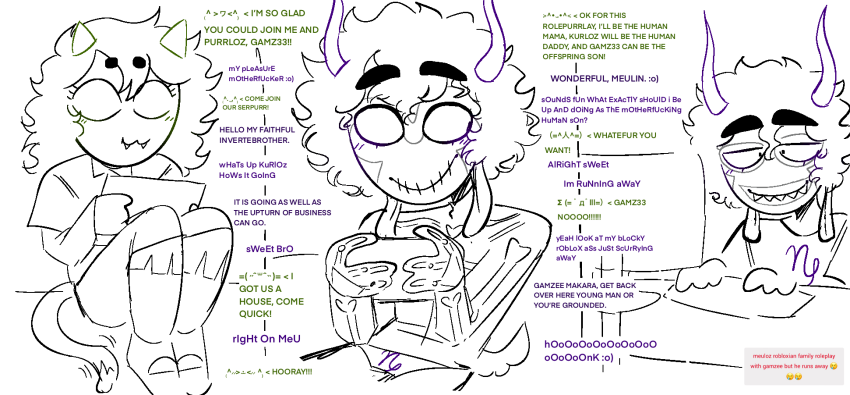 2024 :o) computer dancestors dream_ghost emoticon fullres gaming gamzee_makara grayscale highlight_color honk jaggy_lines kurloz_makara lineart makaras meulin_leijon oktoramaa starter_outfit text troll_tail