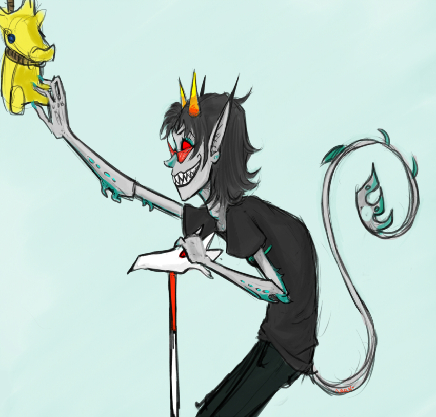 deadling dragonhead_cane noose pawfeet scalemates solo terezi_pyrope troll_tail