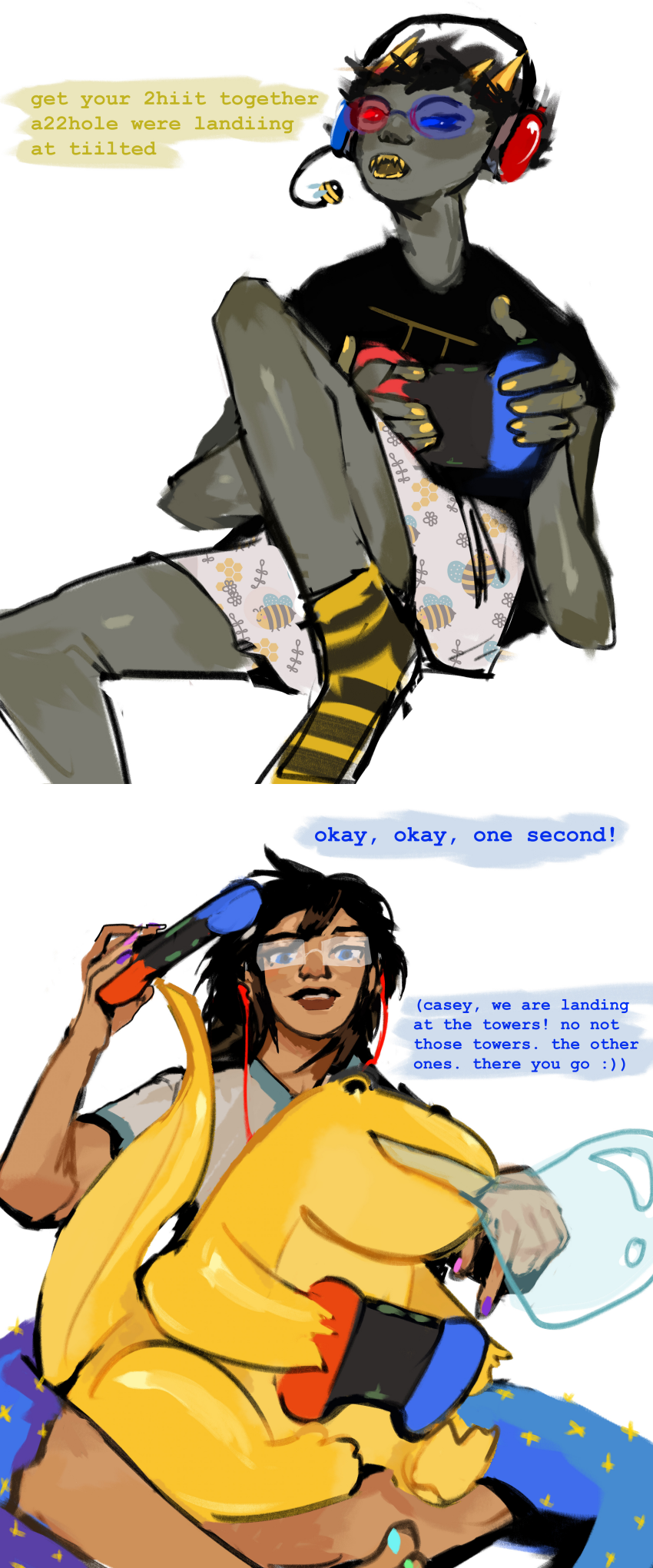 2021 bees casey consorts fortnite fullres gaming glub headphones john_egbert june_egbert salamanders sitting sollux_captor swimfuel text transtuck undergarments