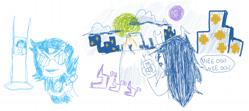 2026 alternia annieisapeaperson anonymous_artist back_angle city clouds comic crossover fullres green_moon hive language:japanese night nsfw_source parody pink_moon silhouette sketch spongebob_squarepants starter_outfit terezi_pyrope text theme_coloring vriska_serket word_balloon zodiac_symbol