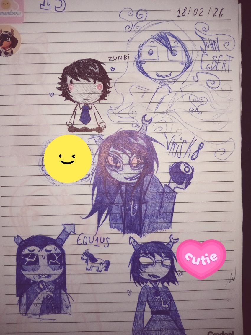 2026 8_ball animalstuck aranea_serket art_dump breath_aspect dancestors delta_11 dream_ghost equius_zahhak fullres godtier heir john_egbert native_source starter_outfit sufferer_necklace text vriska_serket