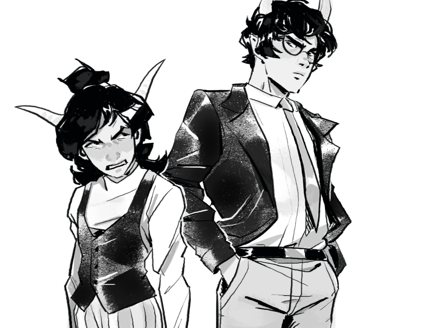 2018 fullres galekh_xigisi grayscale hiveswap monochrome sollay-b starter_outfit tagora_gorjek