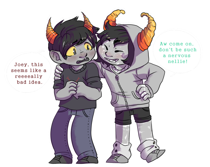 fake_horns hiveswap joey_claire probablynotabird text transparent xefros_tritoh