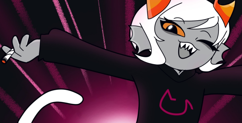 2025 drug_use fantroll fullres homestuck:_the_animated_pilot meowingmilk parody solo