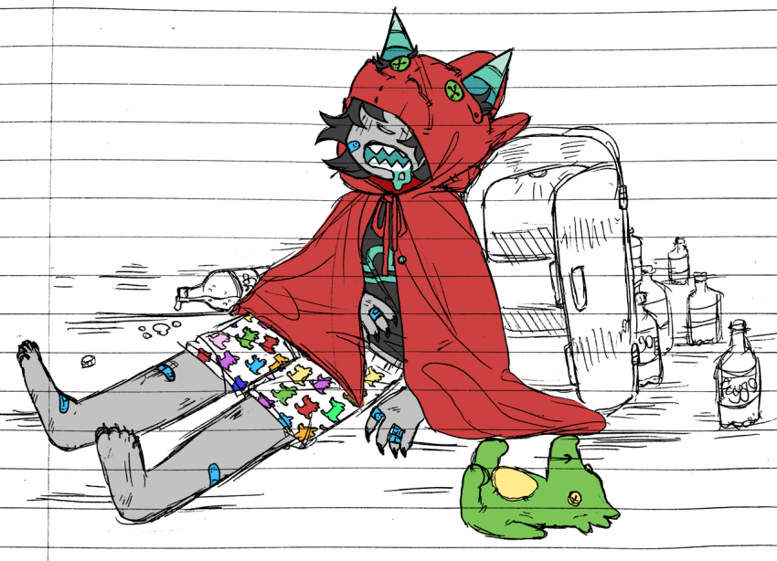2019 dragon_cape drarw faygo fridge fullres_export_attempted lying scalemate_boxers scalemates sketch sleeping solo starter_outfit terezi_pyrope