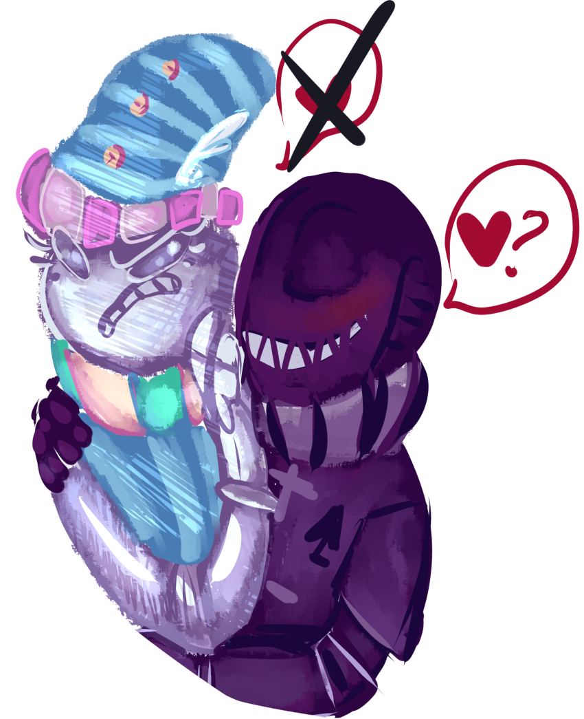 2015 agent_uniform archagent arm_around_shoulder blackmail blackrom fullres heart jack_noir parcel_mistress pm retroscofflaws shipping spade word_balloon