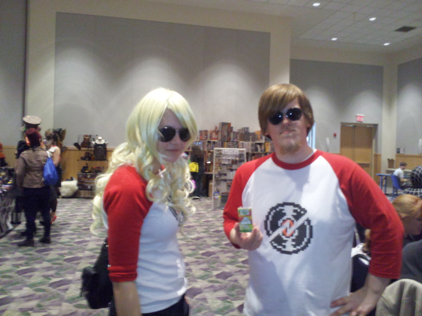 apple_juice bonzoisawesome cosplay dave_strider real_life red_baseball_tee rule63