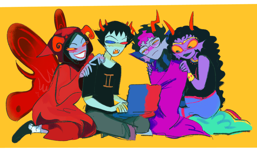 2024 2spooky aradia_megido blush computer eridan_ampora erisol feferi_peixes fullres godtier hemocircle maid melerbytes multishipping queen_bee shipping sitting sollux_captor starter_outfit time_aspect