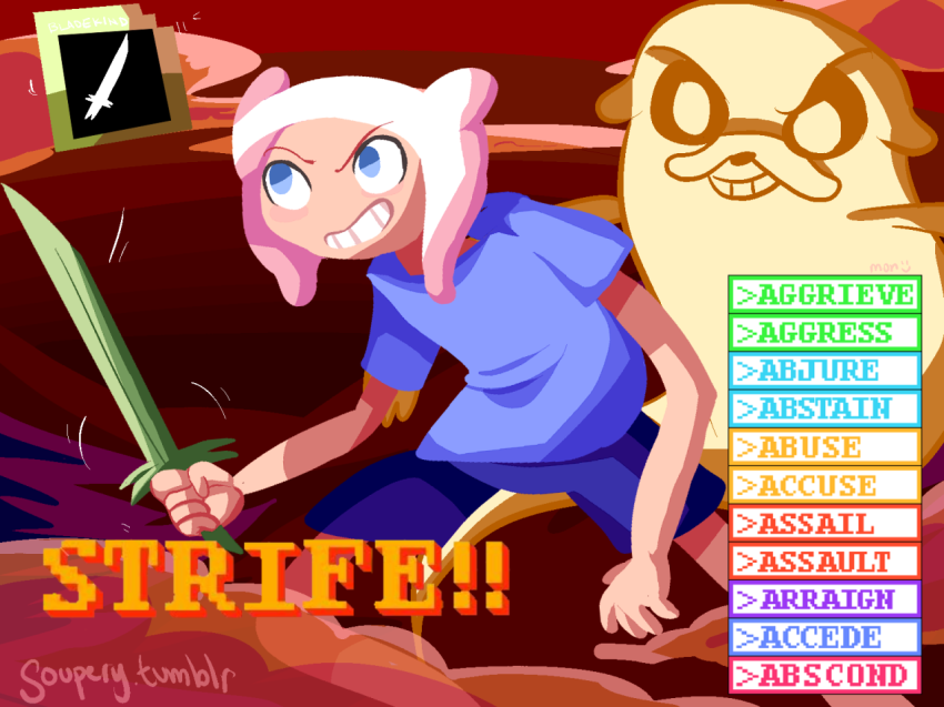 adventure_time clouds crossover fansprite image_manipulation soupery sprite strife text watermark