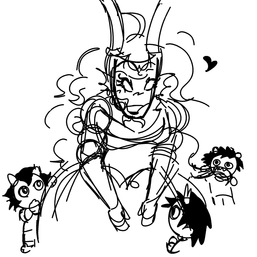 2025 ancestors beforus_ancestors biting cavernclaw fantroll fullres grayscale heart monochrome shepherd_constern sketch starter_outfit