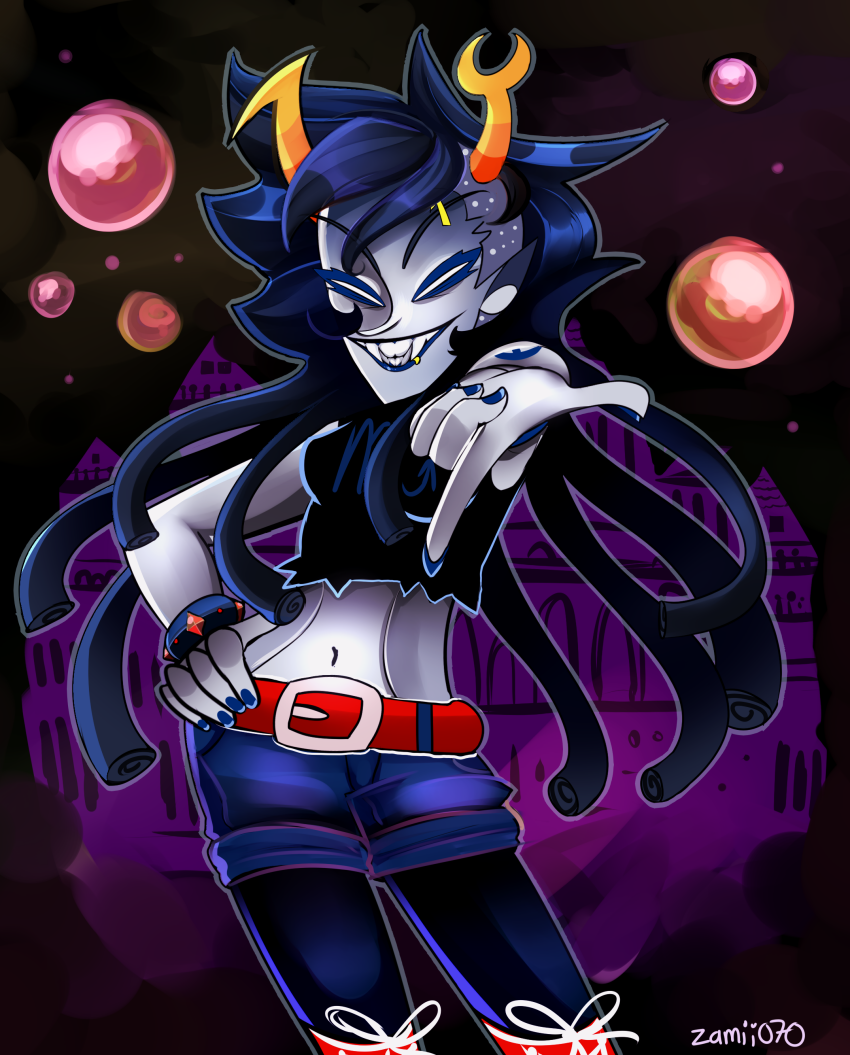 2014 body_modification deleted_source dream_ghost fullres solo vriska's_punk_outfit vriska_serket zamii070