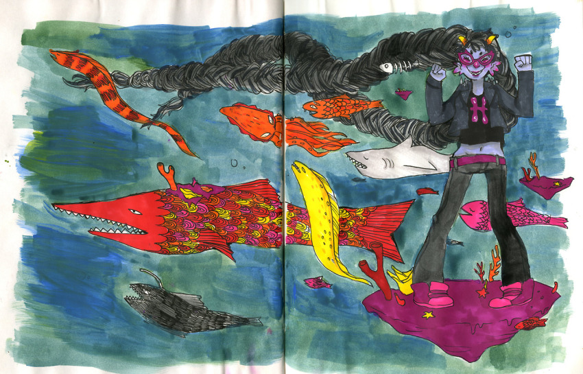 animals dancestors meenah_peixes princeneato solo underwater watercolor