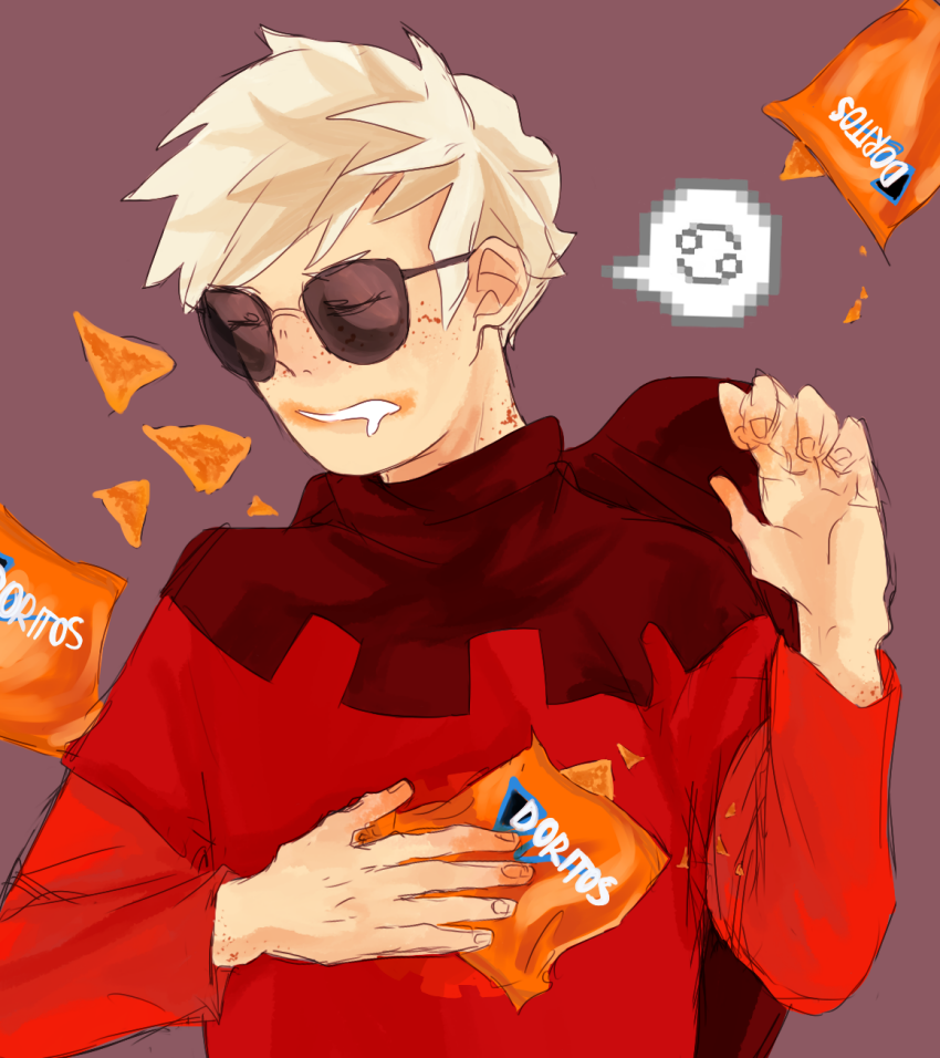 2013 cremena dave_strider doritos food freckles fullres godtier knight lying solo time_aspect word_balloon zodiac_symbol