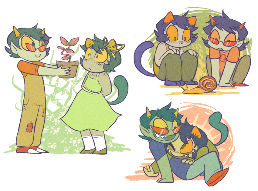 animals diabetes flowers fraymotif freckles nepeta_leijon palerom scratch_and_sniff seeing_terezi shipping terezi_pyrope
