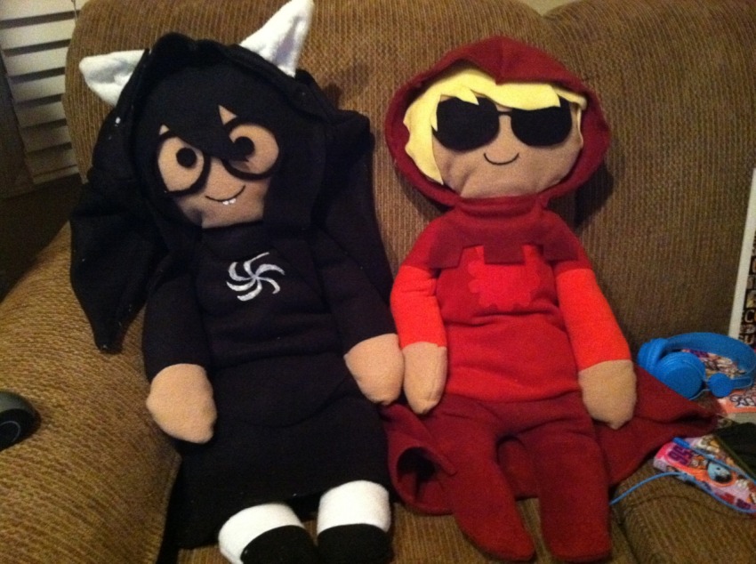 broken_source crafts dave_strider dogtier godtier jade_harley knight plushie real_life witch