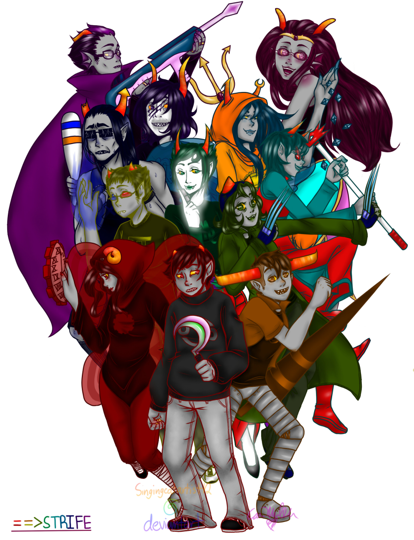 2011 action_claws ahab's_crosshairs alternians aradia_megido artificial_limb blood cigarette_holder_lance deuce_clubs dragon_cane equius_zahhak eridan_ampora feferi_peixes fluorite_octet fullres gamzee_makara godtier homes_smell_ya_later kanaya_maryam karkat_vantas light_aspect maid nepeta_leijon psidon's_entente psionics rainbow_drinker robolegs singingcatartist12 sollux_captor starter_outfit tavros_nitram terezi_pyrope thief time_aspect vriska_serket