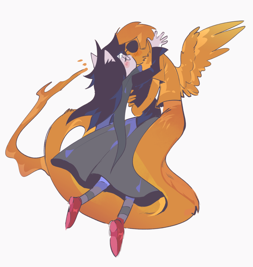 2023 audieaudieaudie blush cawoof davesprite dogtier fullres godtier hug jade_harley kiss midair shipping space_aspect sprite witch