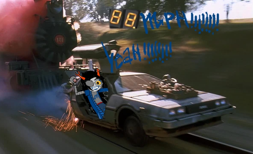 back_to_the_future car crossover image_manipulation solo source_needed sourcing_attempted vriska_serket wut