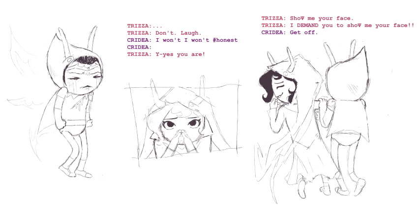 2025 blood_aspect cridea_jeevik crying fullres godtier grayscale heart_aspect highlight_color hiveswap lineart page pencil pesterlog sketch text tlliiilp trizza_tethis witch