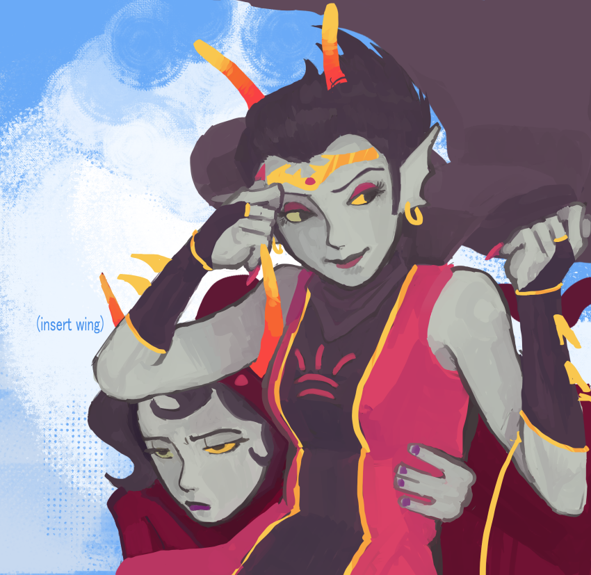 2025 body_modification carrying cridea_jeevik fullres godtier heart_aspect hiveswap midair starter_outfit text tlliiilp trizza_tethis witch