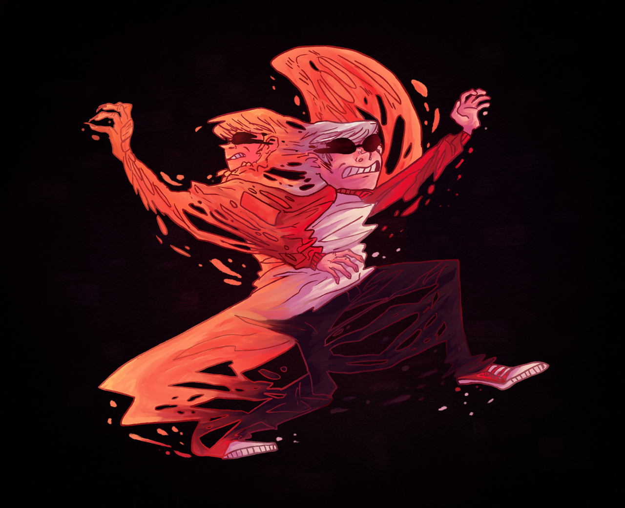 MSPA Booru - dave strider davesprite notmikey red baseball tee sprite ...