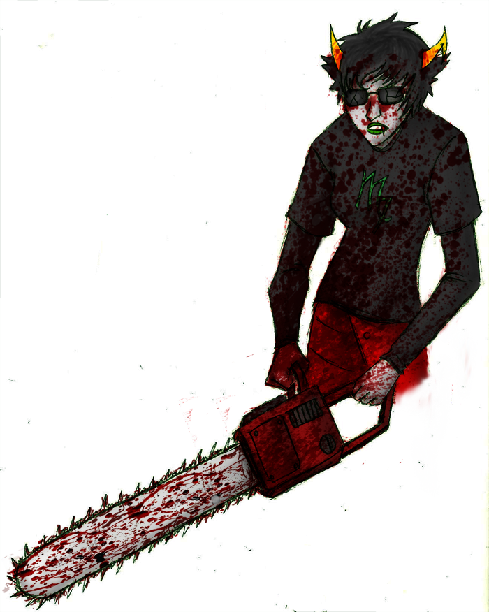 blood chainsaw glasses_added kanaya_maryam solo source_needed sourcing_atte...
