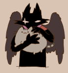 2025 animals animated bec_noir carrying cats crossover fullres harlequin_uniform jack_noir jaggy_lines lobster-lover pusheen_the_cat scars sovereign_slayer rating:Safe score:10 user:slickpainter