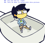animated blue_slime_ghost_shirt john_egbert niftey panel_redraw solo starter_outfit rating:Safe score:19 user:sync
