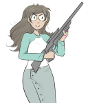hunting_rifle jade_harley reminders solo starter_outfit striderswag transparent rating:Safe score:4 user:Chocoboo