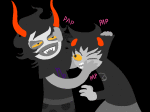 2016 animated fullres gamzee_makara jaggy_lines karkat_vantas omnia-volo palerom shipping starter_outfit text tropicshipping wonk rating:Safe score:12 user:Zenthra