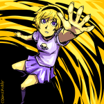 cosmickidder mauve_squiddle_shirt rose_lalonde solo starter_outfit rating:Safe score:2 user:Pie